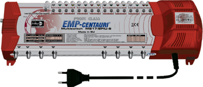 Multiprepínač EMP Centauri 4 družice + TV, 8 výstupov
