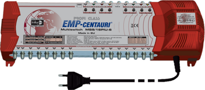 Multiprepínač EMP Centauri 2 družice + TV, 16 výstupov