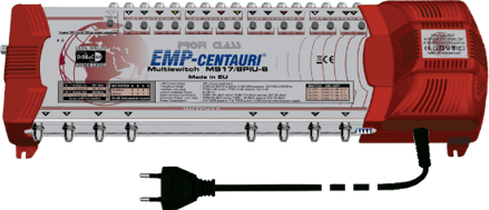 Multiprepínač EMP Centauri 4 družice + TV, 8 výstupov