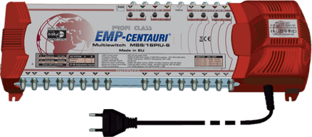 Multiprepínač EMP Centauri 2 družice + TV, 16 výstupov