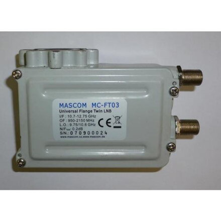 MASCOM LNB MC-FT03 flange prírubový TWIN