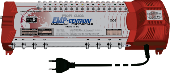 Multiprepínač EMP Centauri 4 družice + TV, 8 výstupov Multiprepínač EMP Centauri 4 družice + TV, 8 výstupov