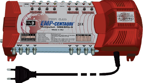 Multiprepínač EMP Centauri 2 družice + TV, 8 výstupov